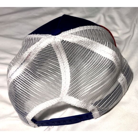 Pabst Blue Ribbon Snapback Trucker Hat PBR Beer USA Flag Adjustable Cap Hipster - Picture 3 of 5